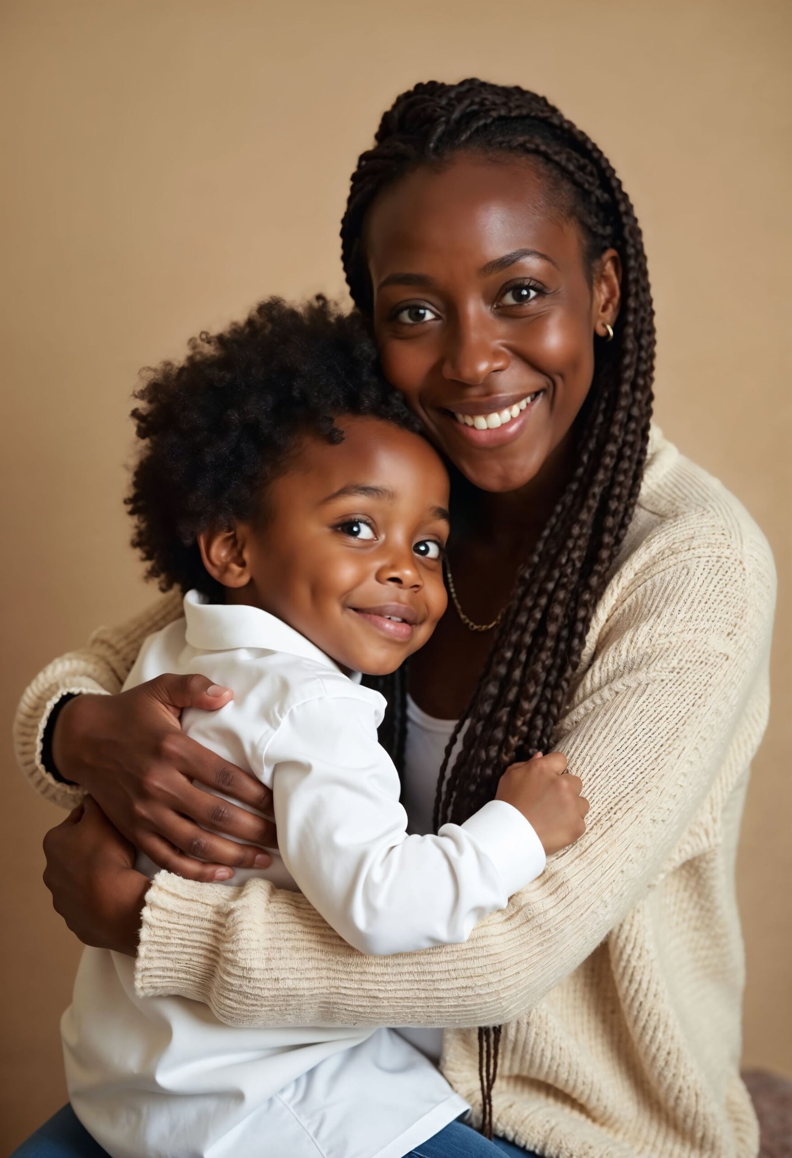 medium shot model expressing emotion